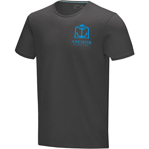 Balfour T-Shirt Für Herren , Green Concept, storm grey, Single jersey Strick 95% Bio Baumwolle, 5% Elastan, 200 g/m2, L, , Bild 2
