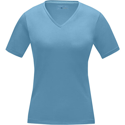 Kawartha T-Shirt Für Damen Mit V-Ausschnitt , Green Concept, nxt blau, Single jersey Strick 95% Bio Baumwolle, 5% Elastan, 200 g/m2, XL, , Bild 3