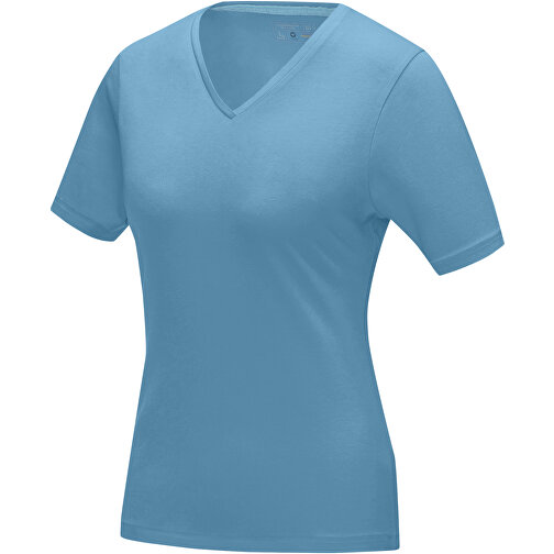 Kawartha T-Shirt Für Damen Mit V-Ausschnitt , Green Concept, nxt blau, Single jersey Strick 95% Bio Baumwolle, 5% Elastan, 200 g/m2, M, , Bild 1