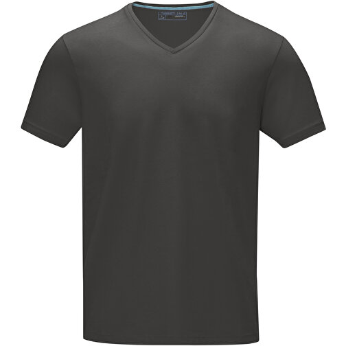 Kawartha T-Shirt Für Herren Mit V-Ausschnitt , Green Concept, storm grey, Single jersey Strick 95% Bio Baumwolle, 5% Elastan, 200 g/m2, XXL, , Bild 3