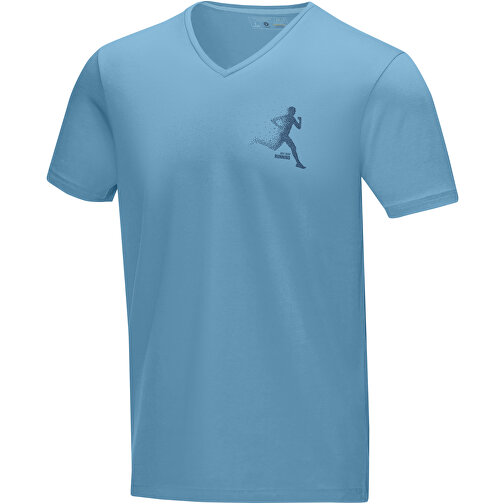 Kawartha T-Shirt Für Herren Mit V-Ausschnitt , Green Concept, nxt blau, Single jersey Strick 95% Bio Baumwolle, 5% Elastan, 200 g/m2, XL, , Bild 2