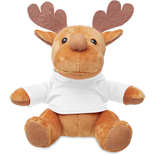 Rudolph , weiss, Polyester, 15,50cm x 12,00cm (Länge x Breite), Bild 1