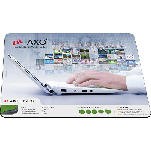 AXOPAD® AXOTex 600 betalingsmatte, rektangulær, 29,7 x 21 cm, 2,4 mm tykk, Bilde 1