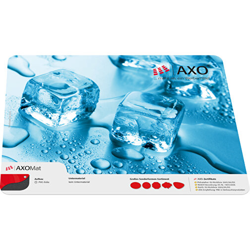 AXOPAD® AXOMat 800 dækkeserviet, 44 x 30 cm rektangulær, 1,0 mm tyk, Billede 1
