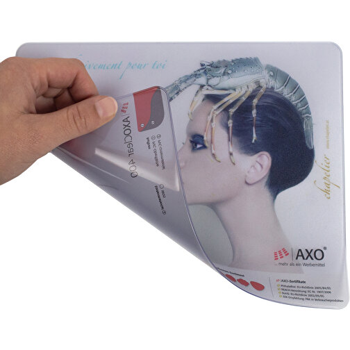 AXOPAD® AXOClear 600 betalingsmåtte, 24 x 19,5 cm rektangulær, 0,9 mm tyk, Billede 2