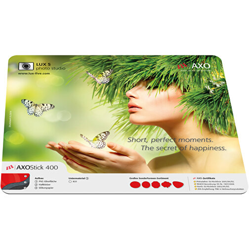 AXOPAD® Podklad na biurko AXOStick 500, 60 x 42 cm, prostokatny, grubosc 0,5 mm, Obraz 1