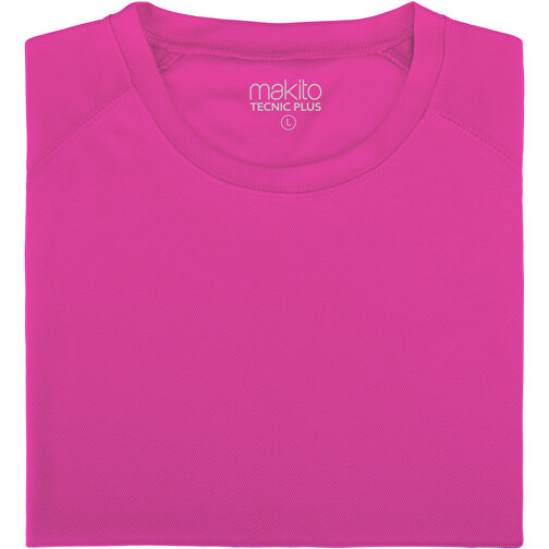 Erwachsene T-Shirt Tecnic Plus , fuchsie, 100% Polyester 135 g/ m2, XXL, , Bild 1