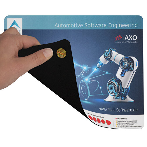 AXOPAD® Mousepad AXOFast 400, owalny 24 x 19,5 cm, grubosc 2,3 mm, Obraz 2