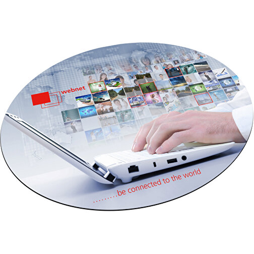 AXOPAD® Mousepad AXOTex Clean 400, 24 x 19,5 cm owalny, grubosc 1 mm, Obraz 1