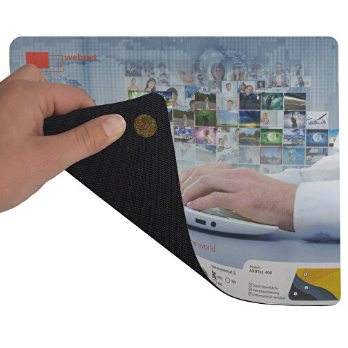 AXOPAD® Mousepad AXOTex 400, 20 x 20 cm fyrkantig, 1,5 mm tjockt, Bild 2