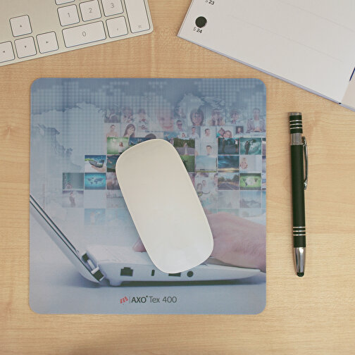 AXOPAD® Mousepad AXOTex 400, 20 x 20 cm quadrato, 1,5 mm di spessore, Immagine 5