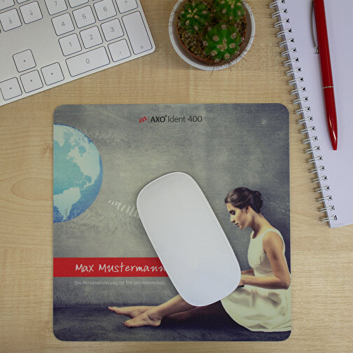 AXOPAD® Mousepad AXOIdent 400, 20 x 20 cm fyrkantig, 1,4 mm tjockt, Bild 5