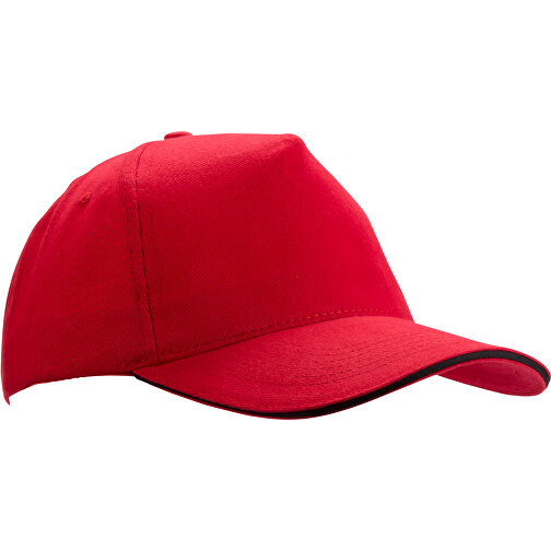 Mütze Kisse , rot, 100% Gebürstete Baumwolle, , Bild 1
