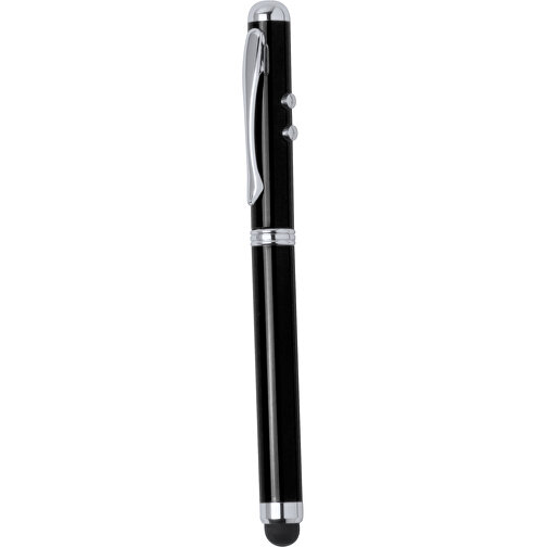 Kugelschreiber Laser Snarry , schwarz, Metall, 12,30cm (Breite), Bild 1