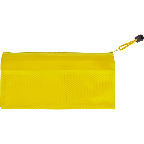 Federmappe Latber , gelb, PVC, 24,50cm x 11,50cm (Länge x Breite), Bild 1