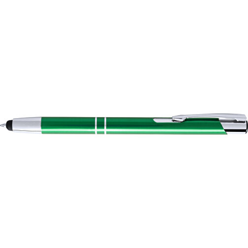 Kugelschreiber Pointer Mitch , grün, Aluminium, 13,90cm (Breite), Bild 3