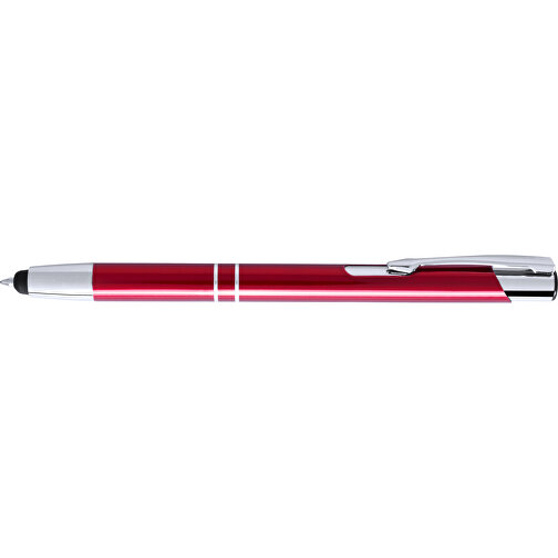 Kugelschreiber Pointer Mitch , rot, Aluminium, 13,90cm (Breite), Bild 3