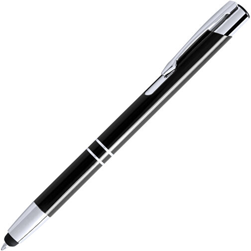 Kugelschreiber Pointer Mitch , schwarz, Aluminium, 13,90cm (Breite), Bild 2