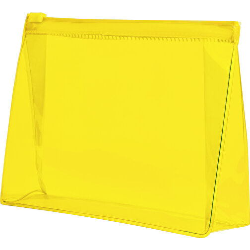 Kosmetik Tasche Iriam , gelb, PVC, 17,00cm x 4,50cm x 12,50cm (Länge x Höhe x Breite), Bild 1