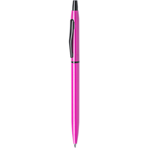 Kugelschreiber Pirke , fuchsie, Aluminium, 13,90cm (Breite), Bild 1