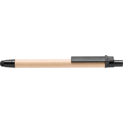 Kugelschreiber Pointer Than , schwarz, Reclycling Pappe, 13,80cm (Breite), Bild 3