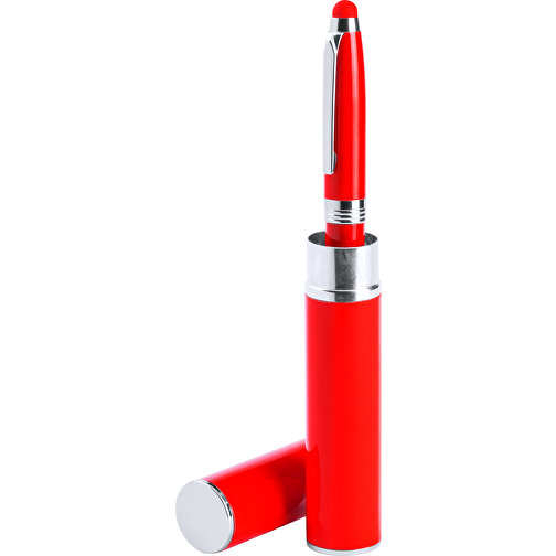 Kugelschreiber Pointer Hasten , rot, Metall, 15,60cm (Breite), Bild 1