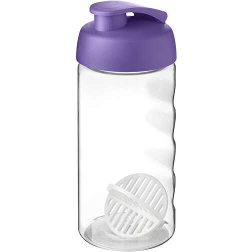 H2O Active® Bop 500 Ml Shakerflasche , lila / transparent, PET Kunststoff, PP Kunststoff, PP Kunststoff, 17,40cm (Höhe), Bild 1