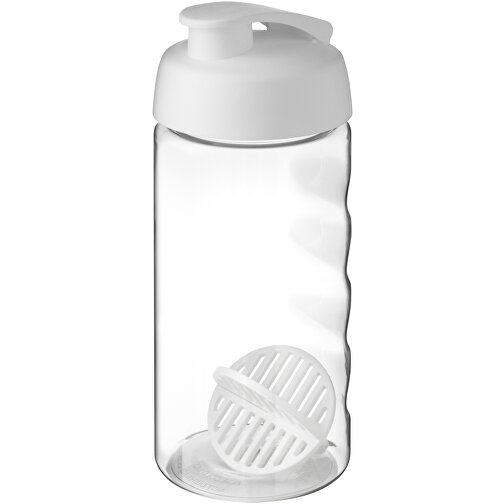H2O Active® Bop 500 Ml Shakerflasche , weiß / transparent, PET Kunststoff, PP Kunststoff, PP Kunststoff, 17,40cm (Höhe), Bild 1