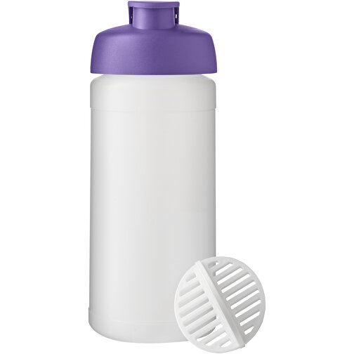 Baseline Plus 500 Ml Shakerflasche , lila / klar mattiert, HDPE Kunststoff, PP Kunststoff, PP Kunststoff, 18,50cm (Höhe), Bild 3