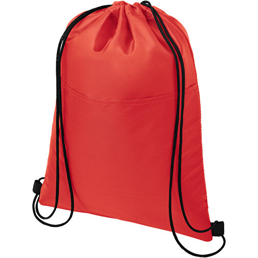 Oriole Kühltasche Mit Kordelzug 5L , rot, 210D Polyester, 32,00cm x 43,00cm (Länge x Höhe), Bild 1