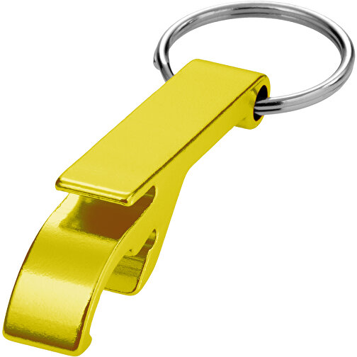 Tao Schlüsselanhänger Mit Flaschen- Und Dosenöffner , gold, Aluminium, 1,00cm x 5,50cm x 1,50cm (Länge x Höhe x Breite), Bild 1