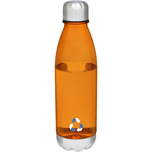 Cove 685 Ml Sportflasche , transparent orange, SK Plastic, Edelstahl, 25,30cm (Höhe), Bild 2