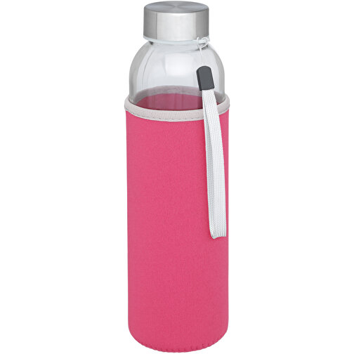 Bodhi 500 Ml Glas-Sportflasche , rosa, Glas, Neopren, Edelstahl, 22,10cm (Höhe), Bild 1