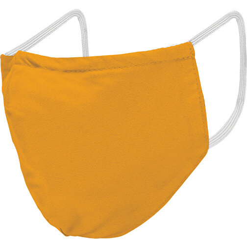 Mund-Nasen-Maske Deluxe , orange, Polyester, 21,00cm x 12,00cm (Länge x Breite), Bild 2