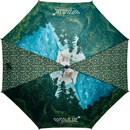 Full Color (Foto) 23' Regenschirm , weiss, Pongee, 83,00cm (Höhe), Bild 3