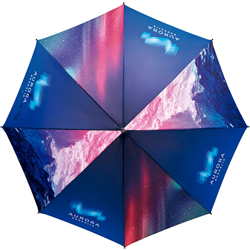 Full Color (Foto) 27' Regenschirm , weiß, Pongee, 94,00cm (Höhe), Bild 2