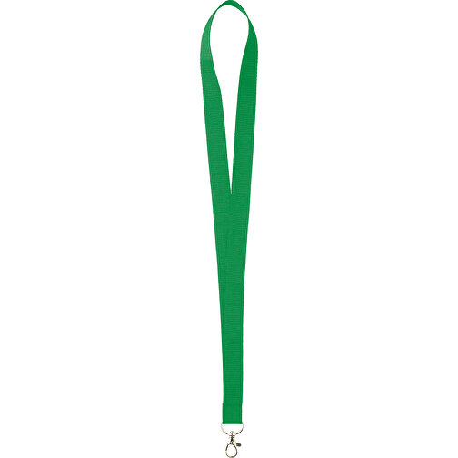 25 Mm Lanyard , dunkelgrün, Polyester, 90,00cm x 2,50cm (Länge x Breite), Bild 1