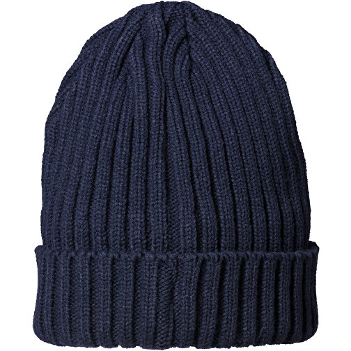 Spire Mütze , navy, 2x2 rib knit 100% Acryl, 23,00cm x 19,00cm (Höhe x Breite), Bild 3
