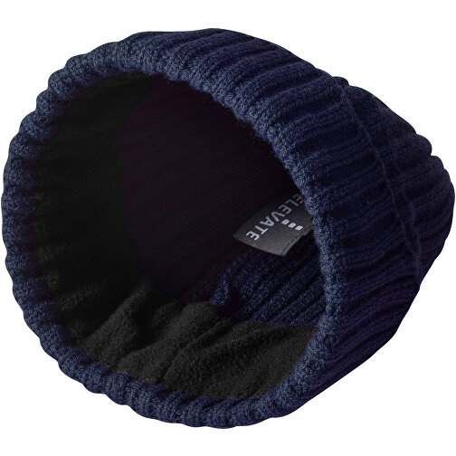 Spire Mütze , navy, 2x2 rib knit 100% Acryl, 23,00cm x 19,00cm (Höhe x Breite), Bild 4