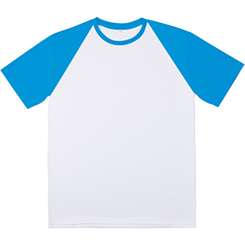 Reglan T-Shirt Individuell - Vollflächiger Druck , karibikblau, Polyester, XL, 76,00cm x 120,00cm (Länge x Breite), Bild 5