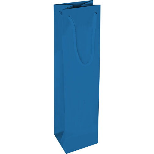Tragetasche Classic 2, 10 X 9 X 40 Cm , blau, White Chrom Papier, 10,00cm x 40,00cm x 9,00cm (Länge x Höhe x Breite), Bild 2