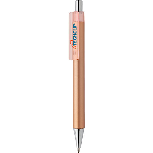 X8-Metallic-Stift, Braun , braun, ABS, 14,00cm (Höhe), Bild 4