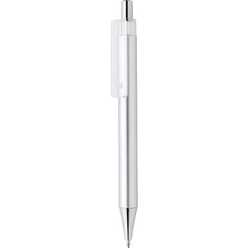 X8-Metallic-Stift, Silber , silber, ABS, 14,00cm (Höhe), Bild 3