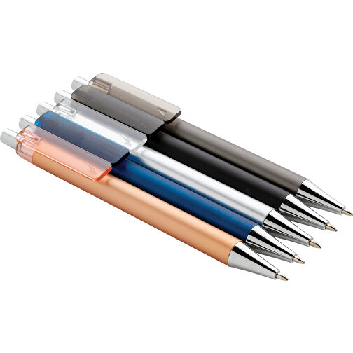 X8-Metallic-Stift, Schwarz , schwarz, ABS, 14,00cm (Höhe), Bild 4