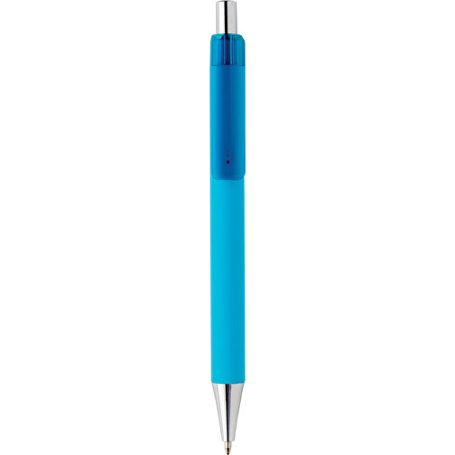 X8 Stift Mit Smooth-Touch, Blau , blau, ABS, 14,00cm (Höhe), Bild 2