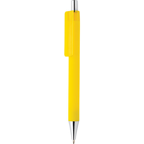 X8 Stift Mit Smooth-Touch, Gelb , gelb, ABS, 14,00cm (Höhe), Bild 1