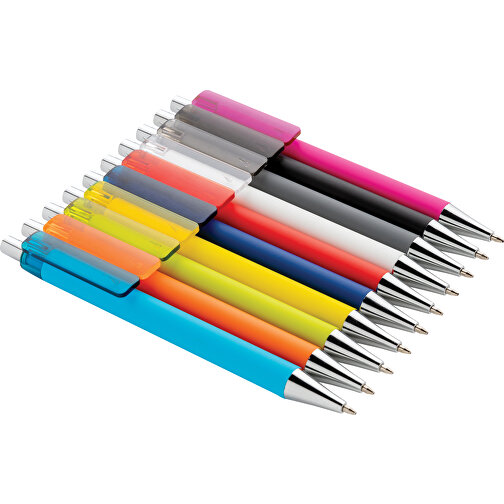X8 Stift Mit Smooth-Touch, Grau , grau, ABS, 14,00cm (Höhe), Bild 5