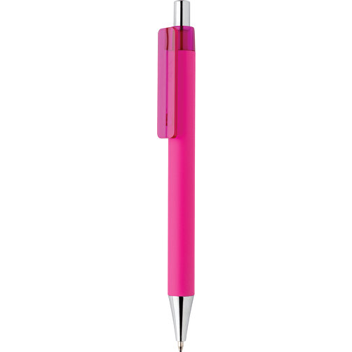 X8 Stift Mit Smooth-Touch, Rosa , rosa, ABS, 14,00cm (Höhe), Bild 1