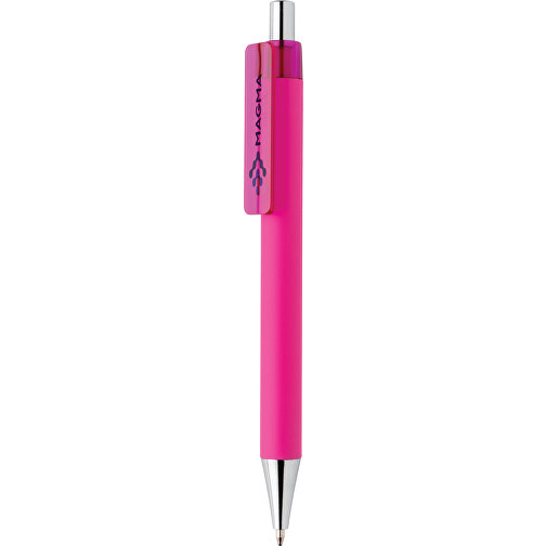 X8 Stift Mit Smooth-Touch, Rosa , rosa, ABS, 14,00cm (Höhe), Bild 4