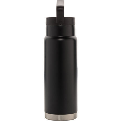 Auslaufsichere Vakuum-Flasche Mit Tragegriff, Schwarz , schwarz, Edelstahl, 28,30cm (Höhe), Bild 3